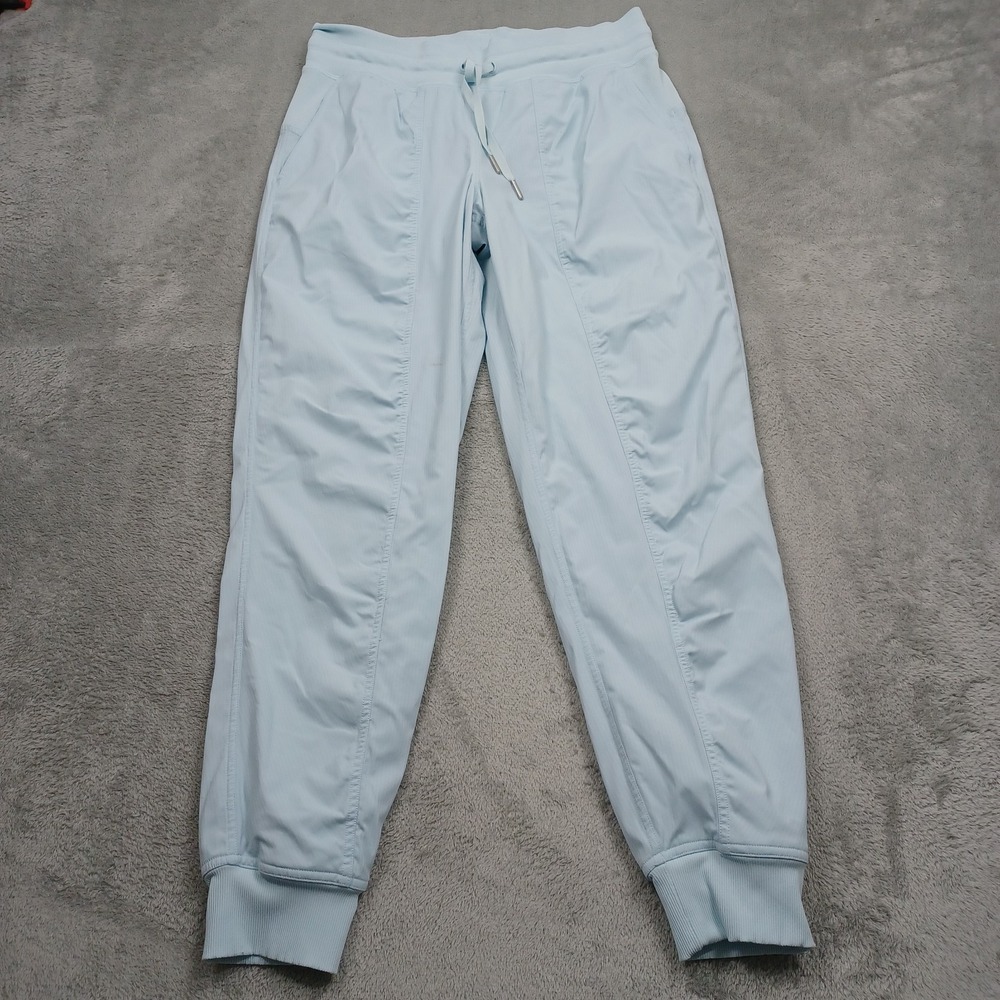 Lululemon Jogger Womens 8 Blue Dance Studio Lined Activewear Yoga Pockets